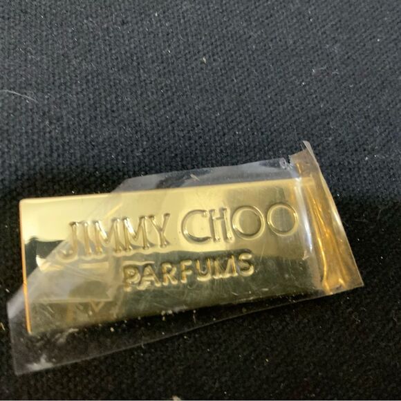 Jimmy Choo Perfume Tote Bag Weekender Shoulder Bag Black Gold NWT! - Picture 2 of 8